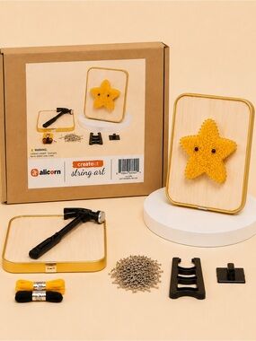 ⭐ Star String Art DIY Kit – Create Your Own Charming Wall Decor